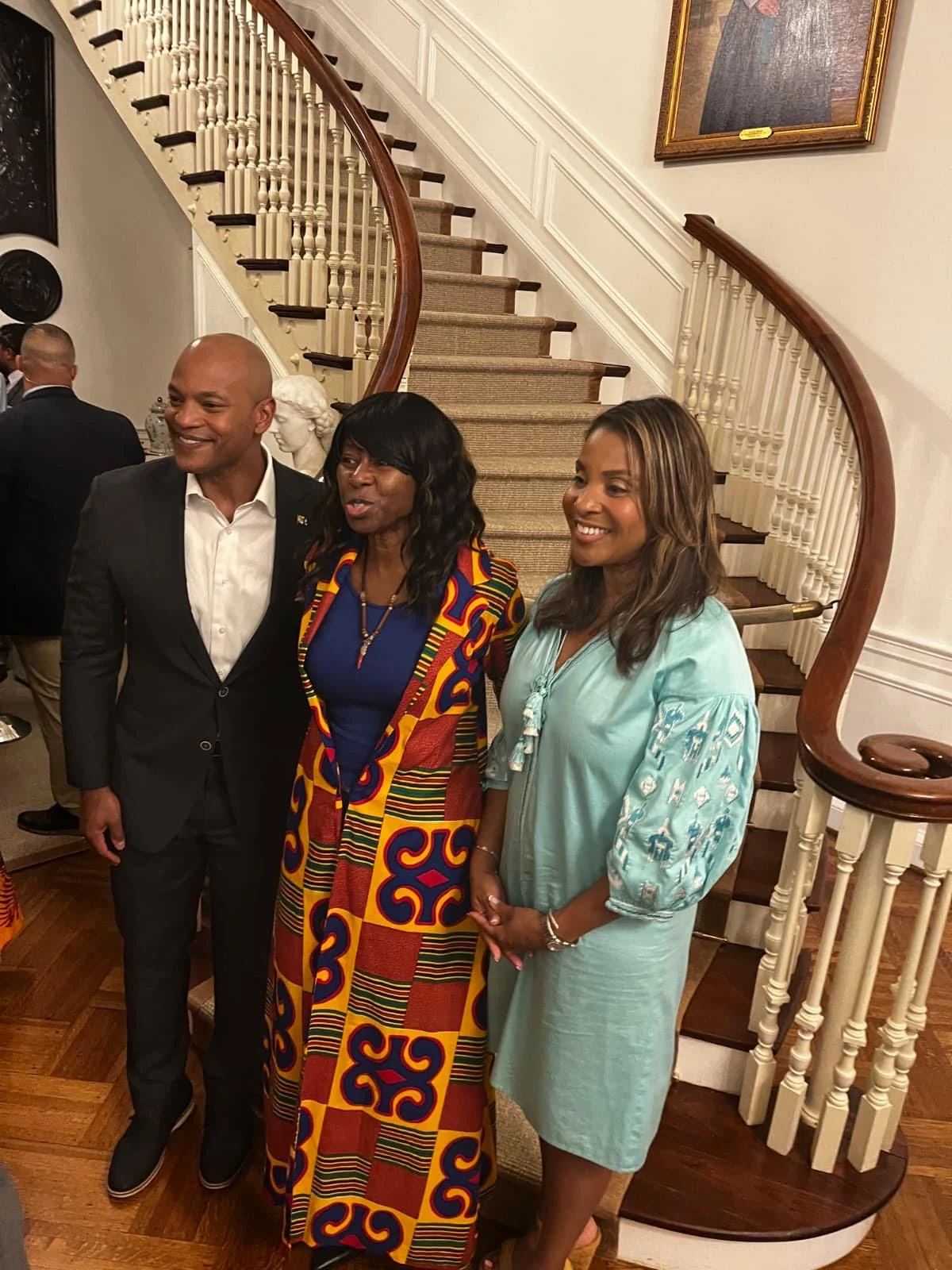 Nicole Earle with guests at a leadership reception